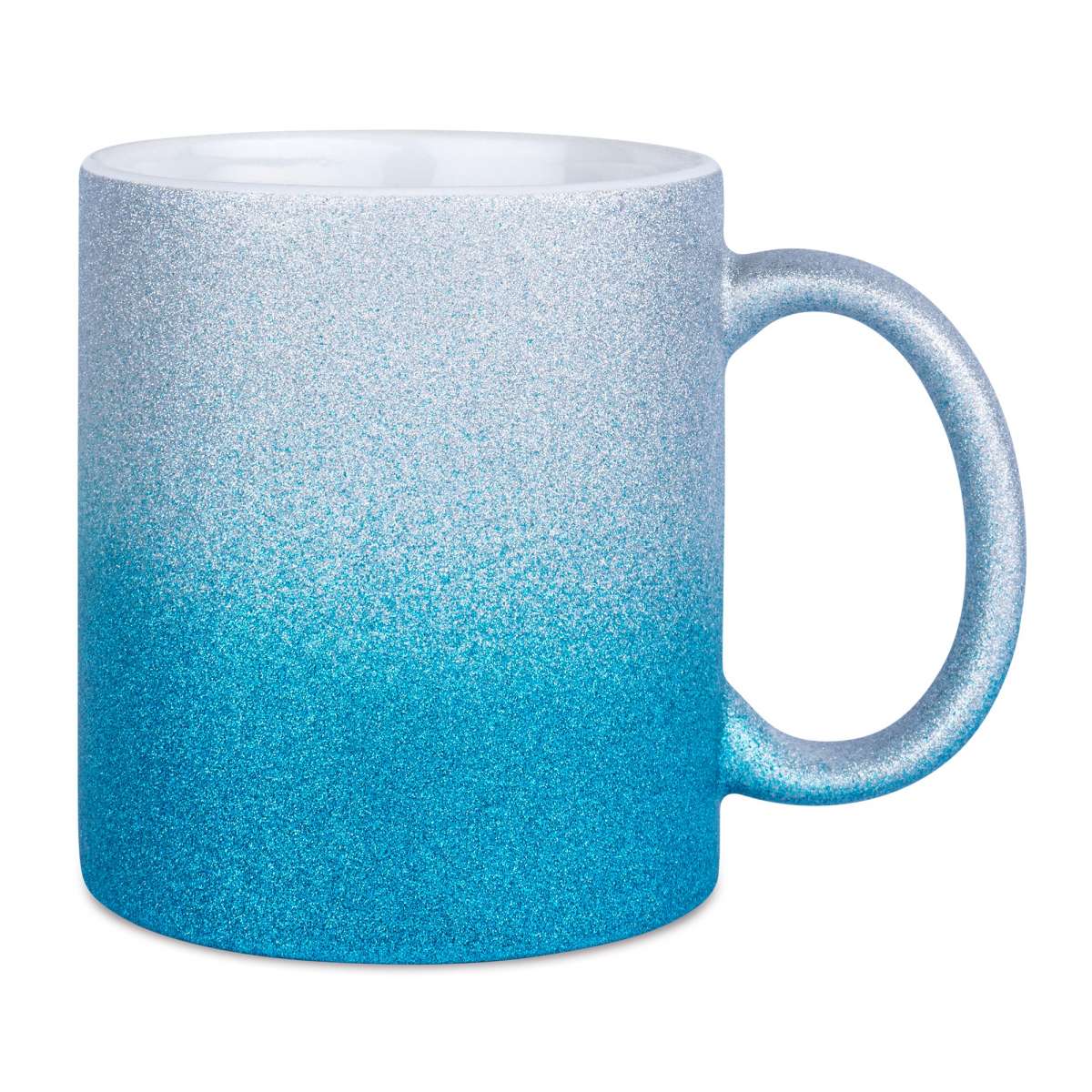 Glitzertasse mit Farbverlauf (Wunschmotiv)