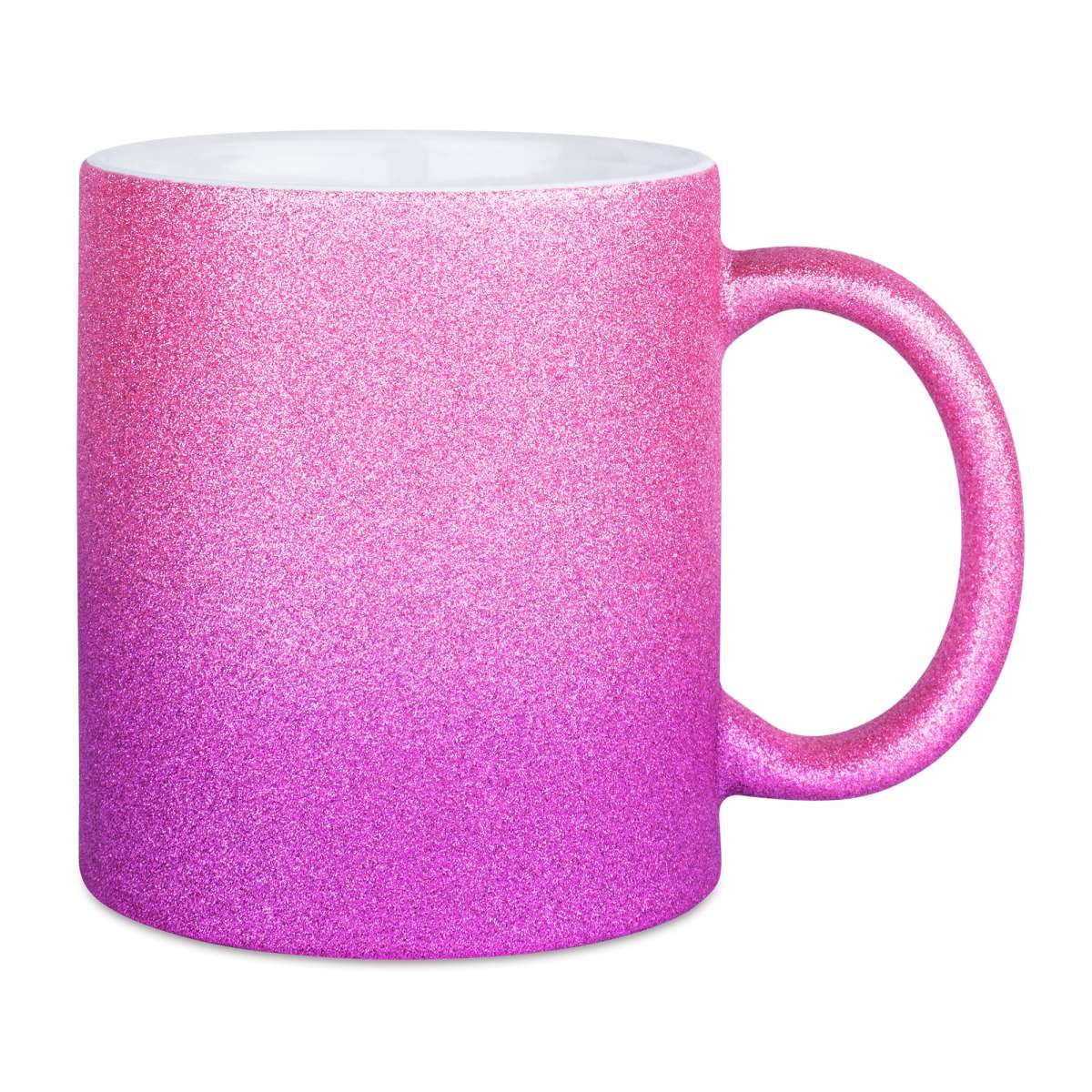 Glitzertasse mit Farbverlauf (Wunschmotiv)