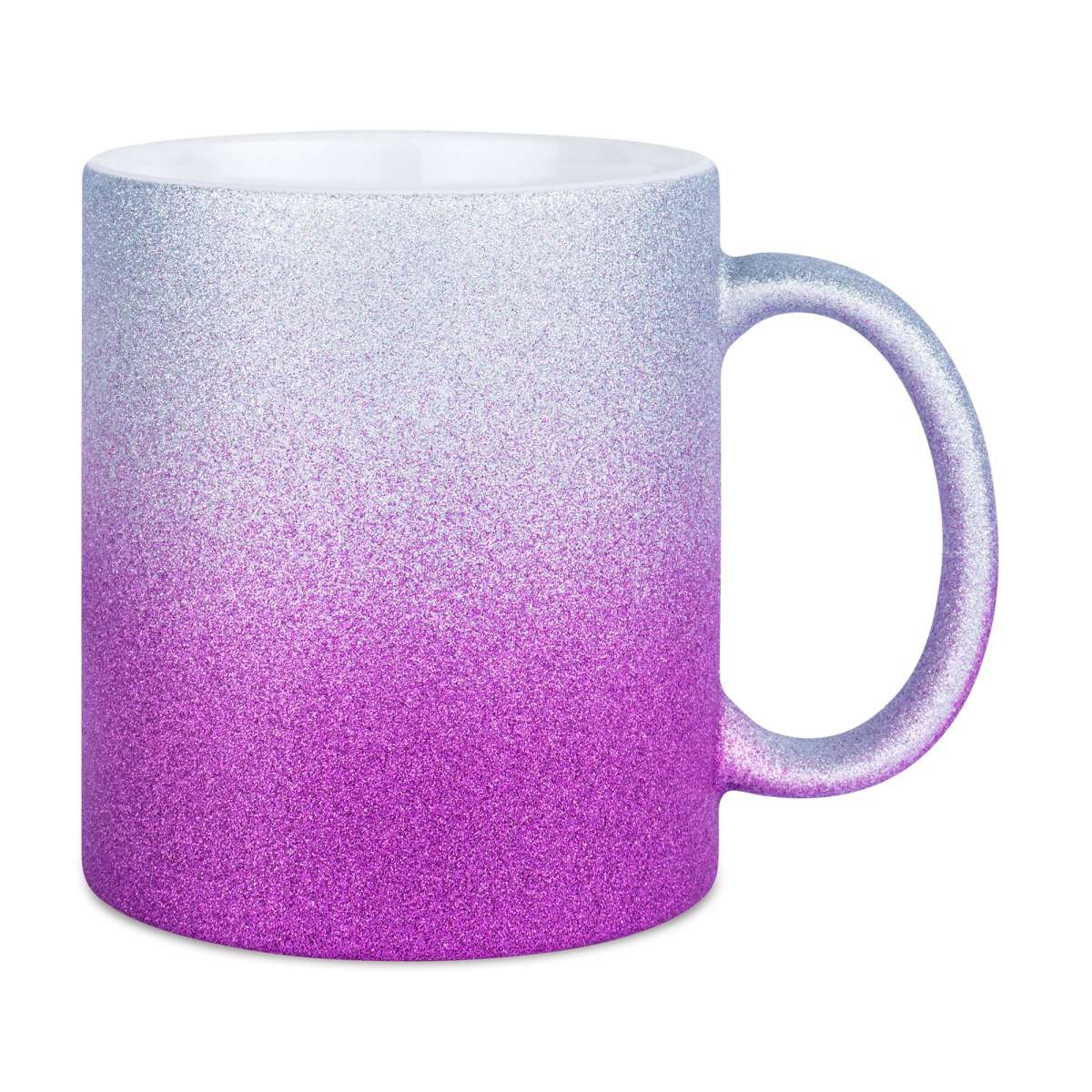 Glitzertasse mit Farbverlauf (Wunschmotiv)