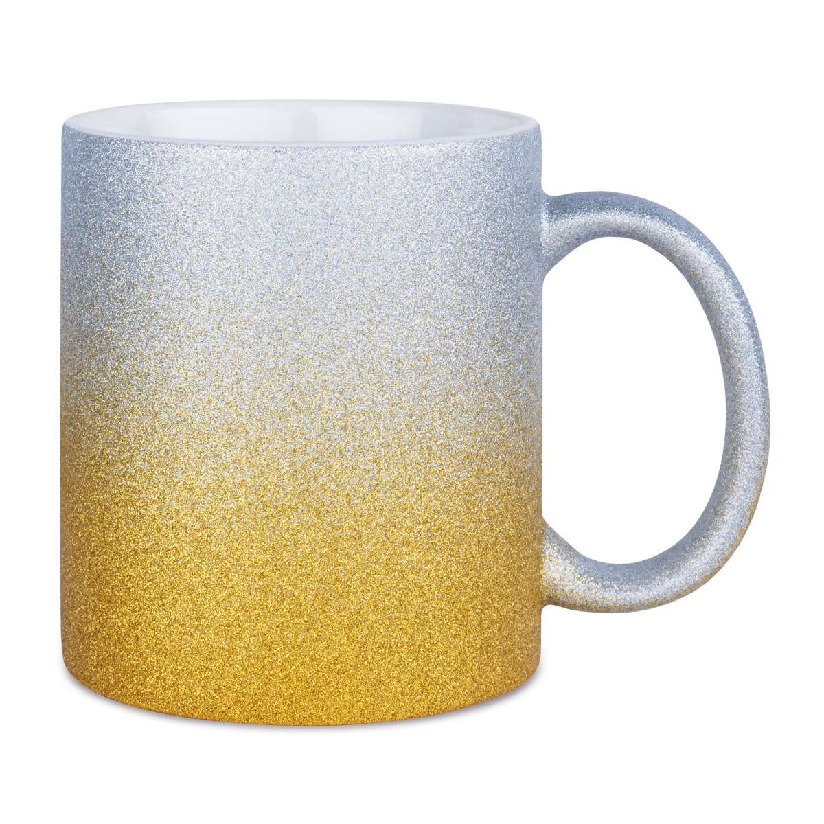 Glitzertasse mit Farbverlauf (Wunschmotiv)