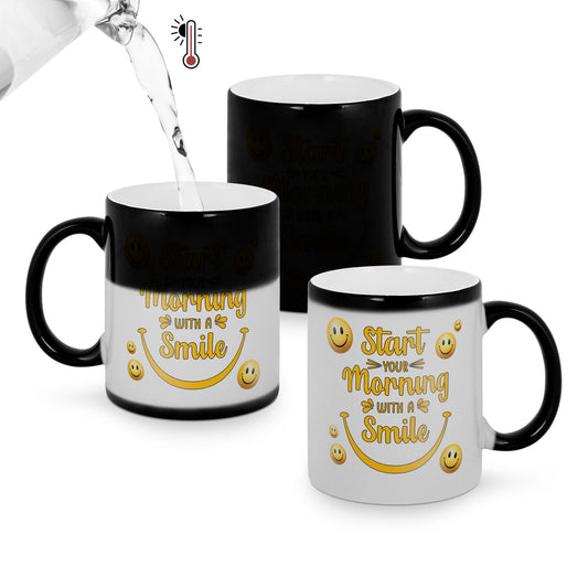 Farbwechseltasse mit Magic-Thermo-Effekt mit Wunschmotive