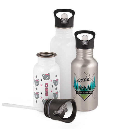 Edelstahl-Trinkflasche mit Wunschmotive