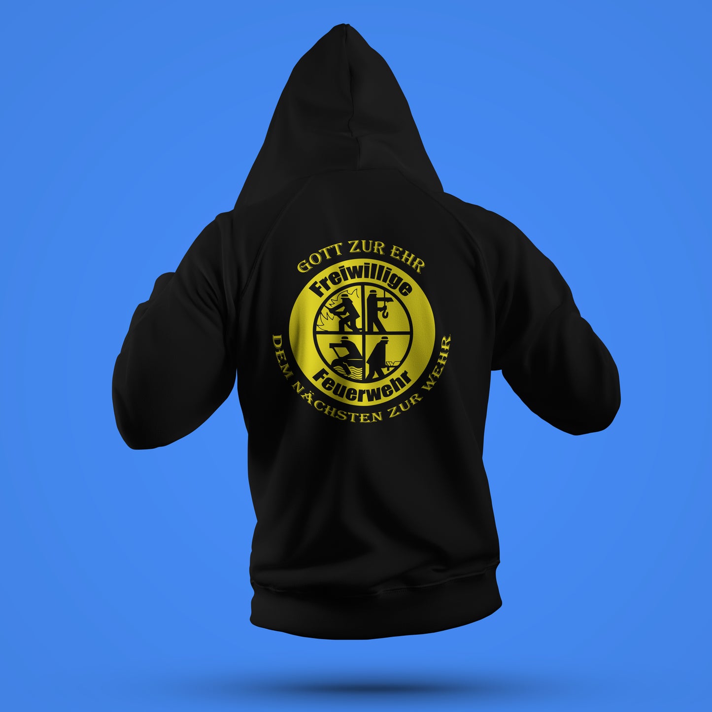 Zip Hoodie „Status 3 - Feuerwehr Gott zur ehr dem nächsten zur Wehr“
