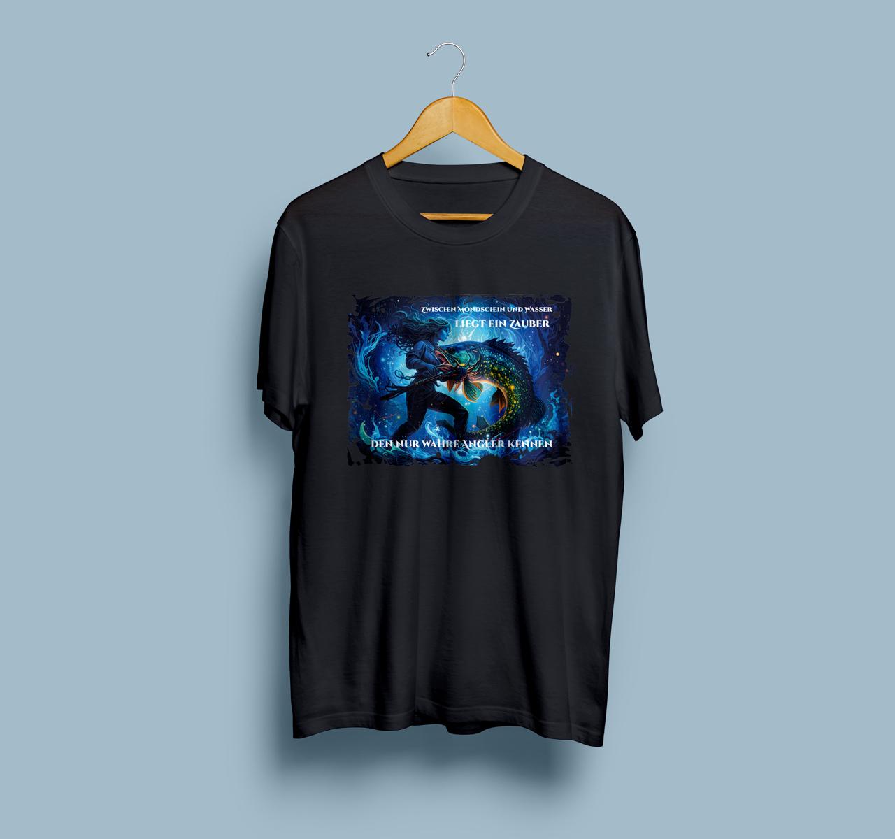 Angler T-Shirt – „Zauber zwischen Mensch und Wasser“